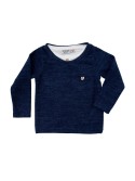 Doppelbluse für Jungen, Marineblau NDZ7267 – Online-Shop – Boutique